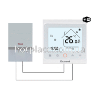 Wi-Fi терморегулятор Ecoset PWT 002 для котла (газового або електричного) чи сервоприводів 3А Dry contact