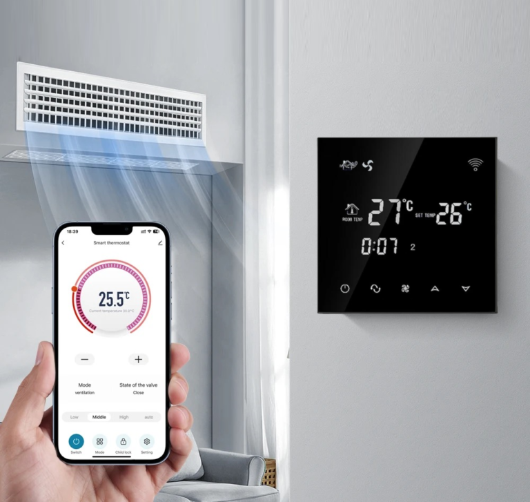 Терморегулятор для фанкойлов Ecoset BHT-800 Wi-Fi ( TGT 70 )