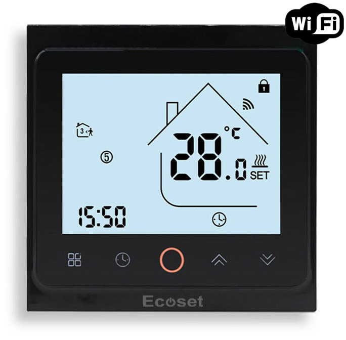 Wi-Fi Терморегулятор Ecoset PWT 002 AC603H для теплого пола