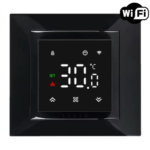 Wi-Fi терморегулятор в рамку Ecoset PWT 005 для теплої підлоги (чорний) Schneider Unica New, Legrand Valena