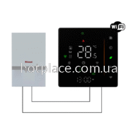 Wi-Fi терморегулятор Ecoset PWT 006 для котла (газового або електричного) 3А Dry contact з виносним датчиком температури 3м