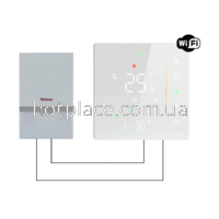 Wi-Fi терморегулятор Ecoset PWT 006 для котла (газового або електричного) 3А Dry contact з виносним датчиком температури 3м