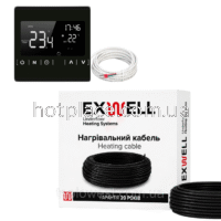 Нагрівальний кабель Exwell 105м 2100Вт з терморегулятором Ecoset 1822 для теплої підлоги під плитку, в стяжку, під ламінат